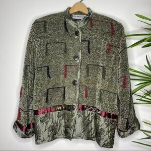 Flashback || Asian Design Jacket/Sweater with Button Down Front; Size M